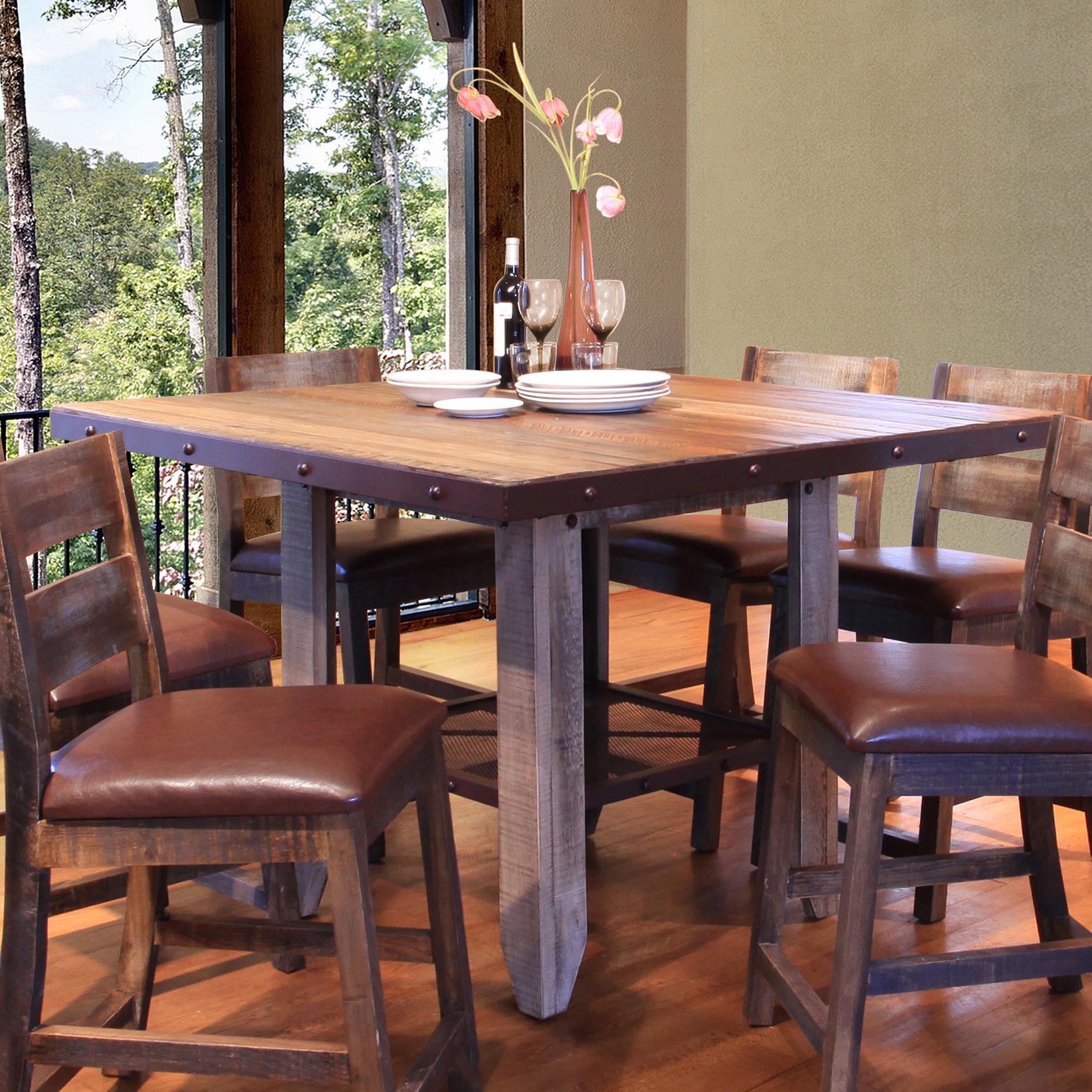 Counter height wood table clearance